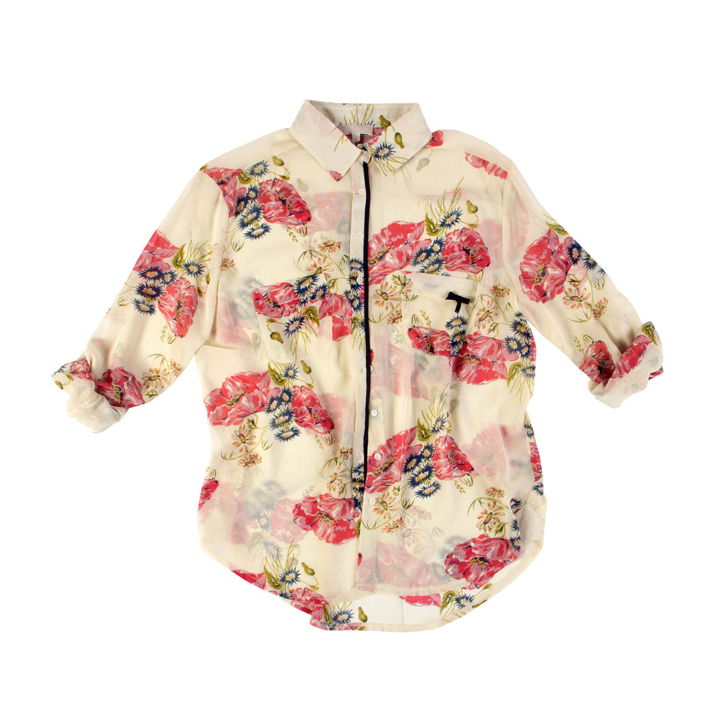 Floral Long Sleeve Button Up